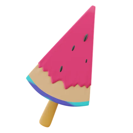 Wassermelonen-Lolli  3D Icon