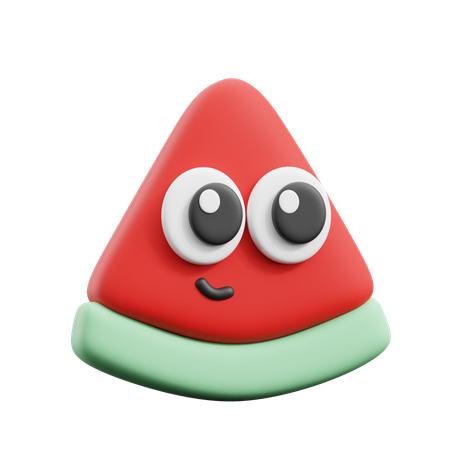 Wassermelonenscheibe  3D Icon