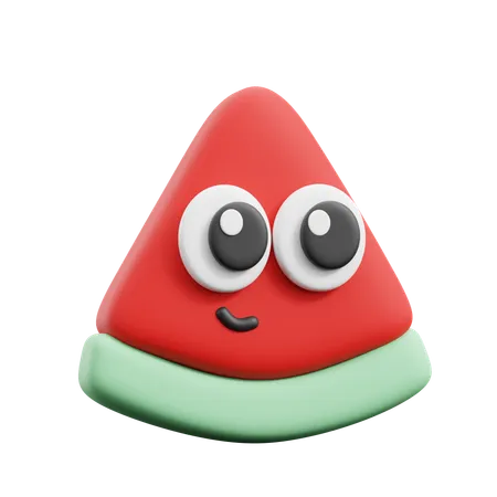 Wassermelonenscheibe  3D Icon