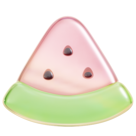 Wassermelonenscheibe  3D Icon