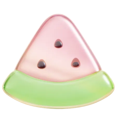 Wassermelonenscheibe  3D Icon