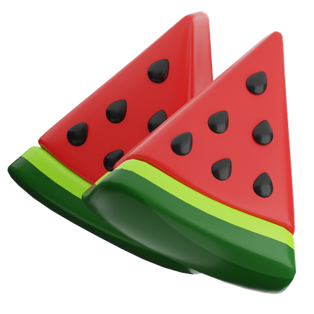 Wassermelonenscheibe  3D Icon