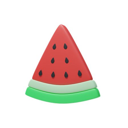 Wassermelonenscheibe  3D Illustration