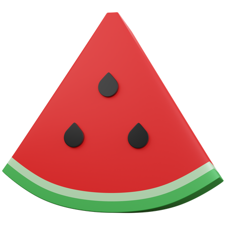 Wassermelonenscheibe  3D Icon