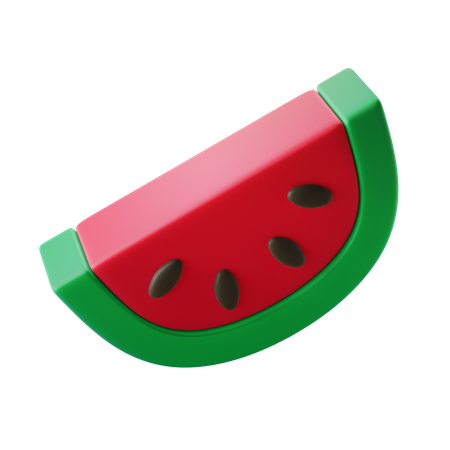 Wassermelonenscheibe  3D Icon