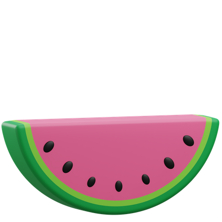 Wassermelonenscheibe  3D Icon