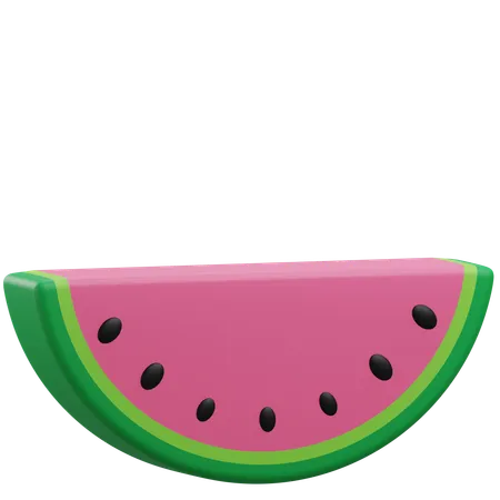 Wassermelonenscheibe  3D Icon