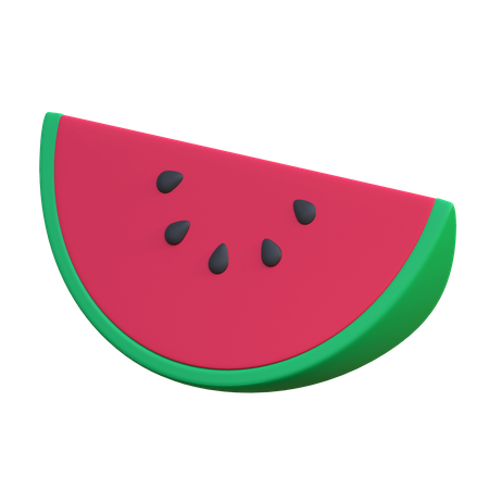 Wassermelonenscheibe  3D Icon