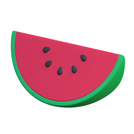 Wassermelonenscheibe  3D Icon