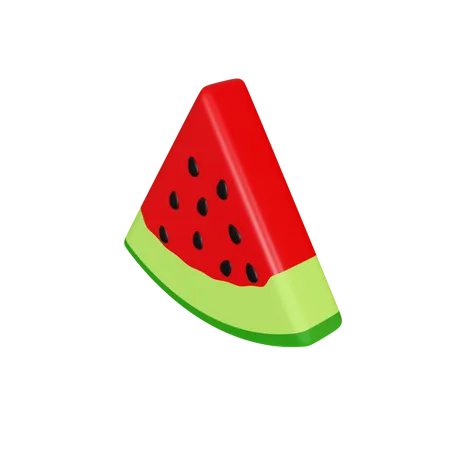 Wassermelonenscheibe  3D Icon