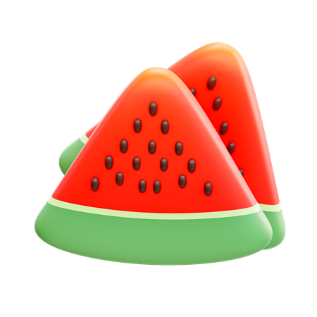 Wassermelonenscheiben  3D Illustration