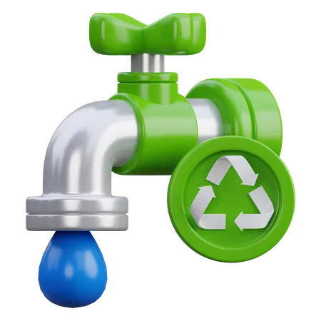 Wasserrecycling  3D Icon