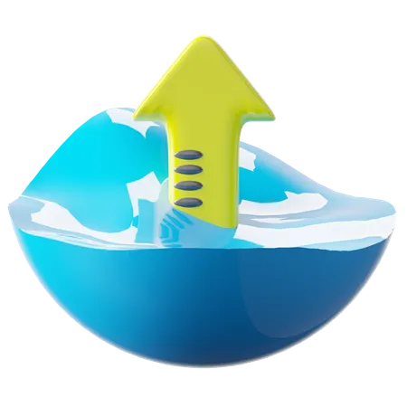 Wasserstand  3D Icon