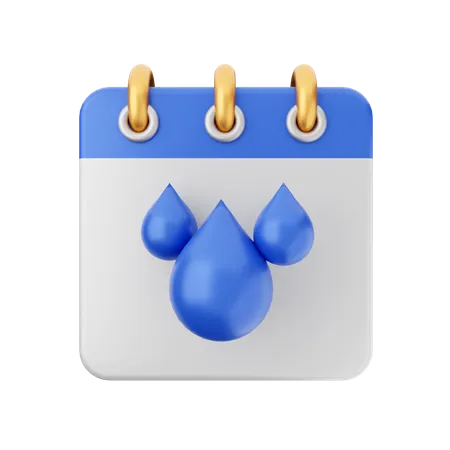 Wassertag  3D Icon