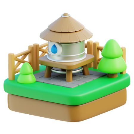 Wassertank  3D Icon