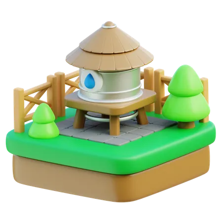 Wassertank  3D Icon