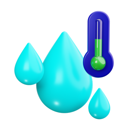 Wassertemperatur  3D Icon