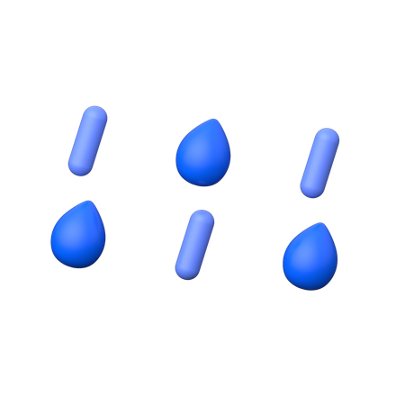 Wassertropfen  3D Icon