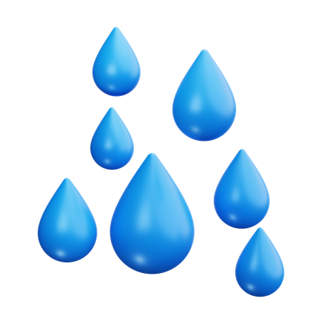 Wassertropfen  3D Icon