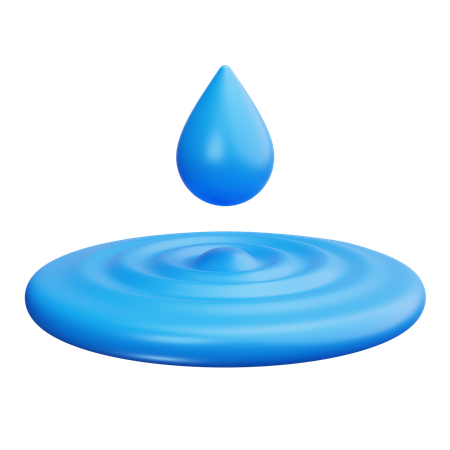 Wassertropfen  3D Icon