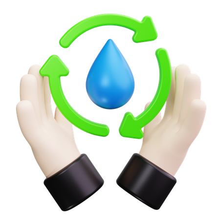 Wassertropfen  3D Icon