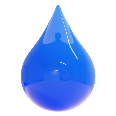 Wassertropfen  3D Icon