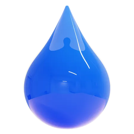 Wassertropfen  3D Icon