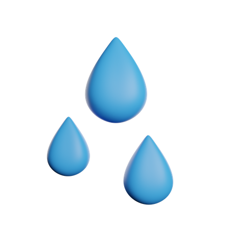 Wassertropfen  3D Icon