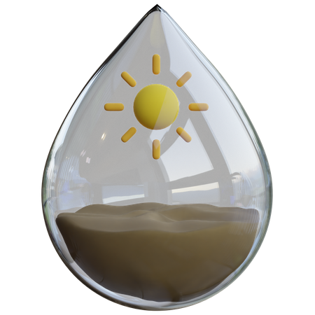 Wassertropfen  3D Icon