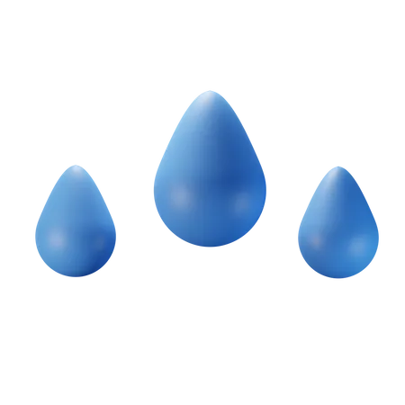 Wassertropfen  3D Icon