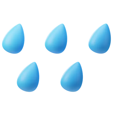 Wassertropfen  3D Icon