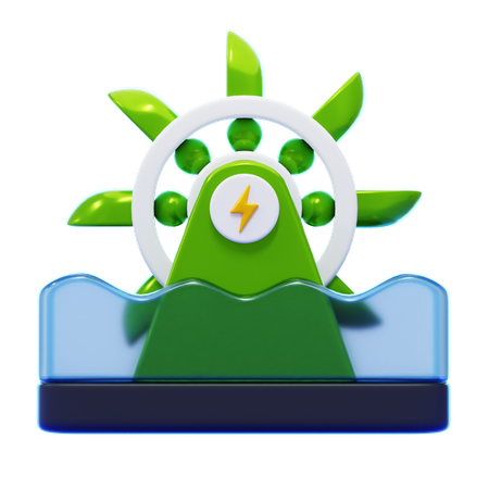 Wasserturbine  3D Icon