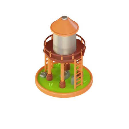 Wasserturm  3D Illustration