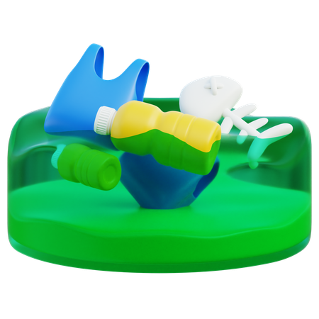 Wasserverschmutzung  3D Icon