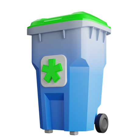 Waste Bin  3D Icon