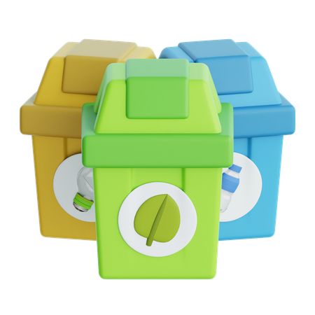 Waste Bin  3D Icon