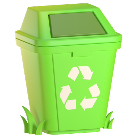 Waste Management Bin  3D Icon
