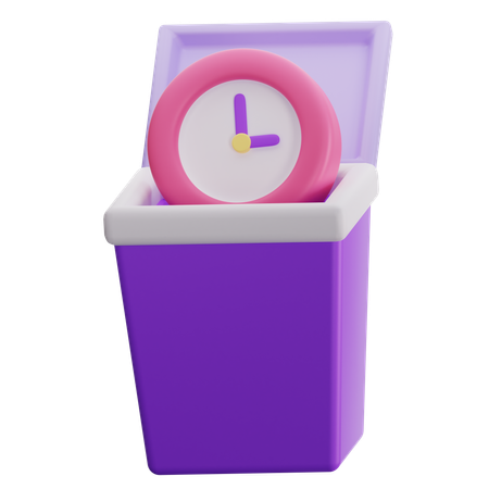 Waste Time  3D Icon