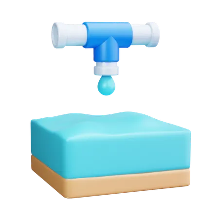 Waste Water  3D Icon
