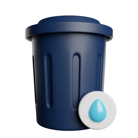 Waste Water Pollution 3D Icon