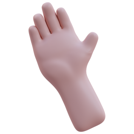 Wasting Hand Gesture  3D Icon
