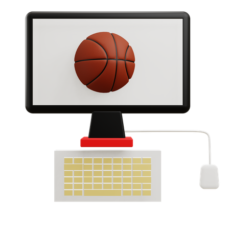 Watch Basketball Match  3D Icon