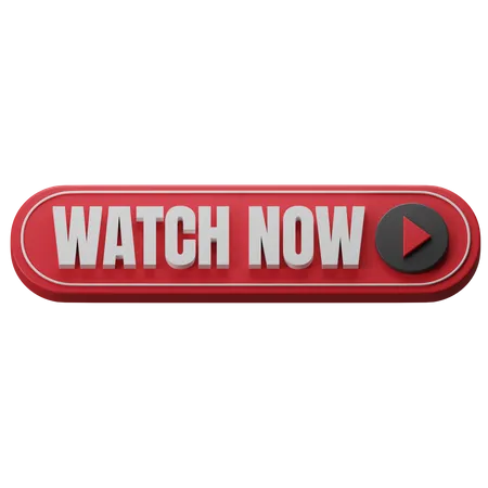 Watch Now Button  3D Icon