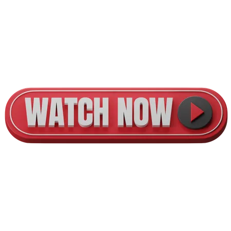 Watch Now Button 3D Icon