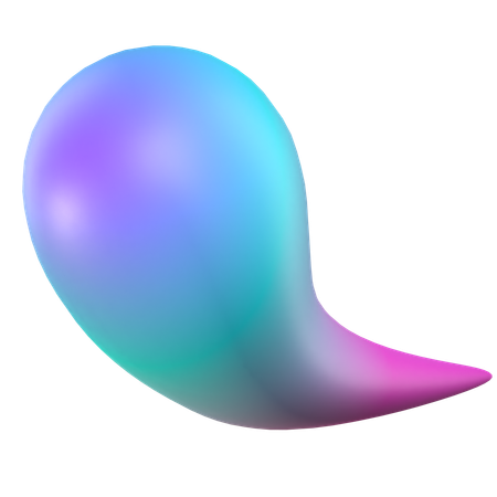 Water Abstract Shapes  3D Icon