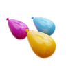 holi balloons emoji 3d