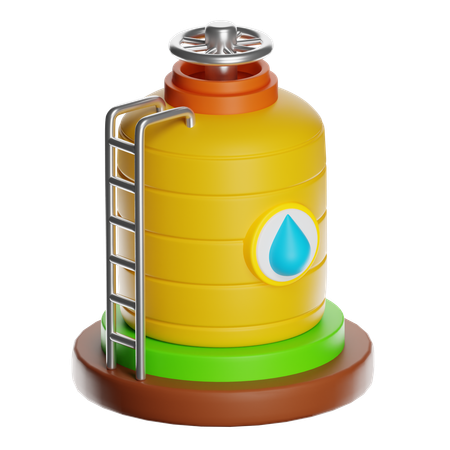 물통  3D Icon