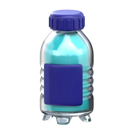 Water Bottle 3 D Cricket Sport Icon 3D Icon