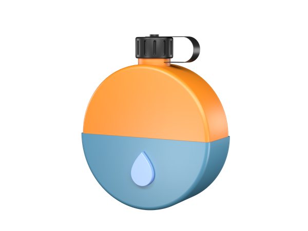 Water bottle 3D Illustration