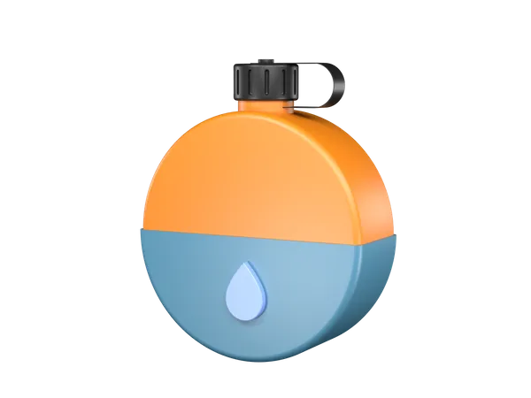 Water bottle 3D Illustration